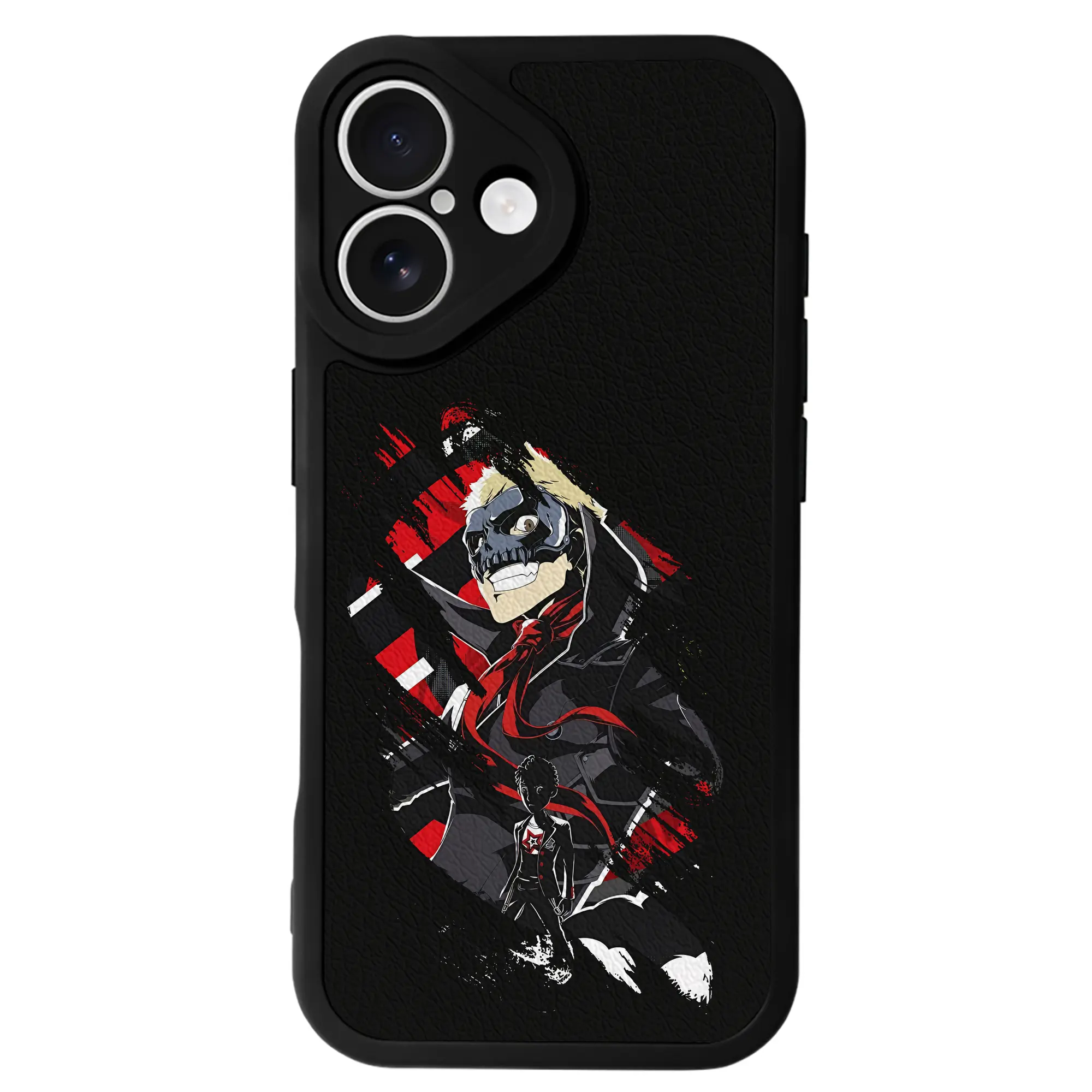 ペルソナ グッズ,坂本竜司 - IPhone 16シリーズ対応 ・ シリコンスマホケース ・ レザー調 ・ 高精度フィット ・ 耐衝撃 ・ ワイヤレス充電対応 ・ 精密カット